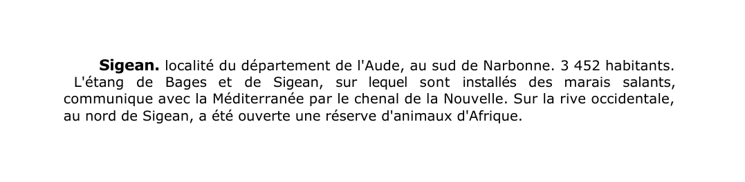 Prévisualisation du document Sigean.