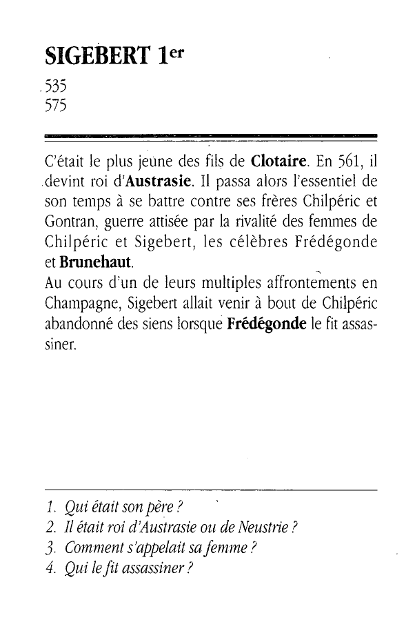 Prévisualisation du document Sigebert Ier