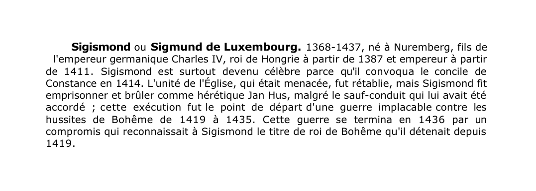 Prévisualisation du document Sigismond ou Sigmund de Luxembourg.