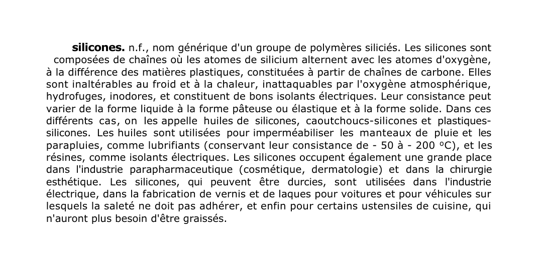 Prévisualisation du document silicones.