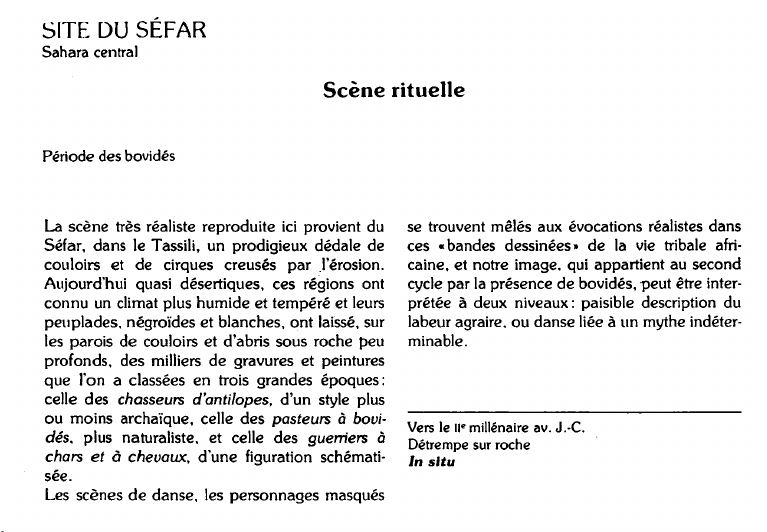 Prévisualisation du document SITE DU SÉFAR:Sahara centralScène rituelle(analyse).