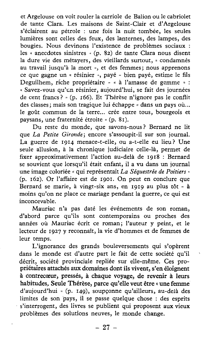 Prévisualisation du document Situation et composition du roman Thérèse Desqueyroux de Mauriac