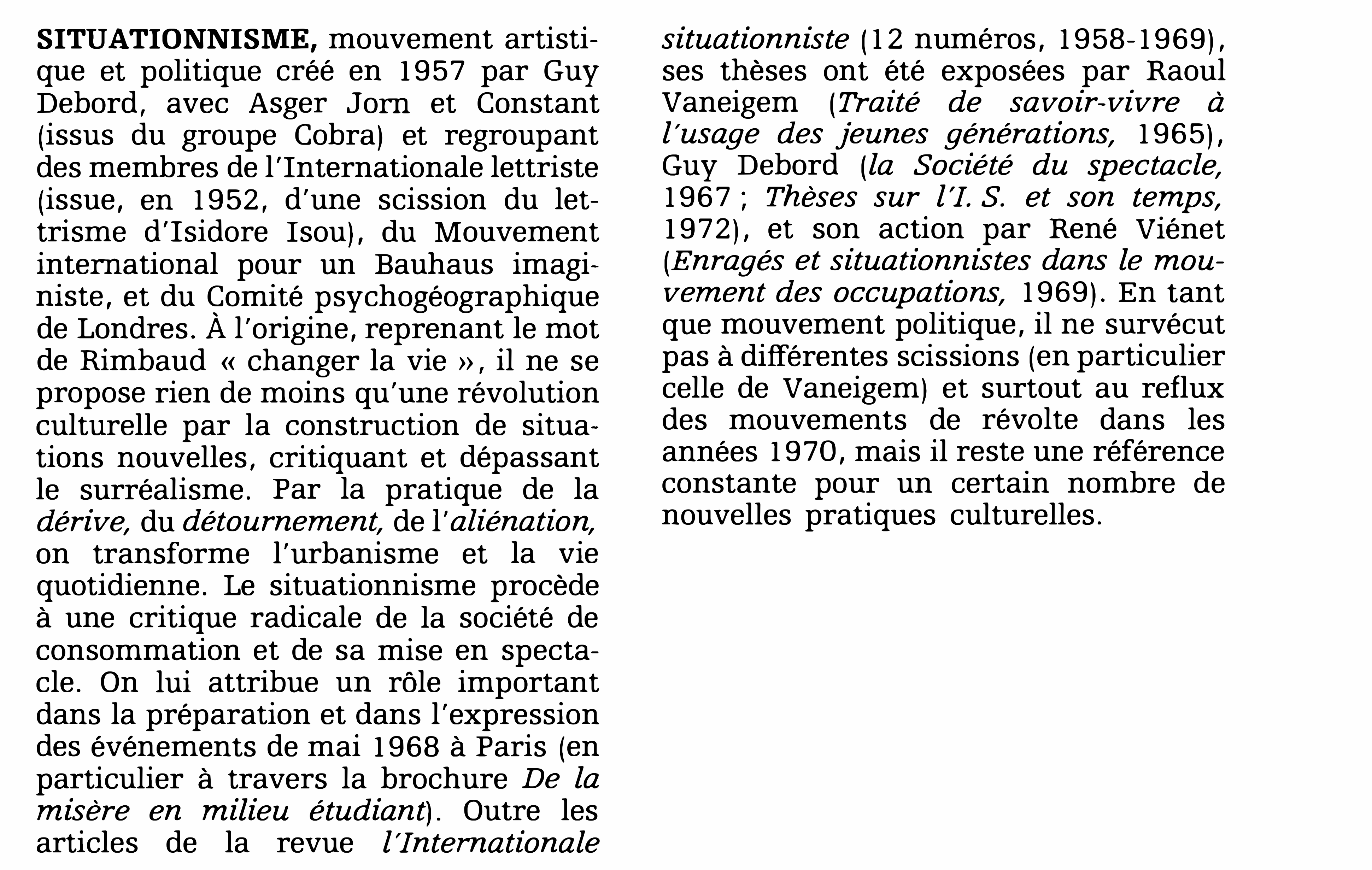 Prévisualisation du document SITUATIONNISME