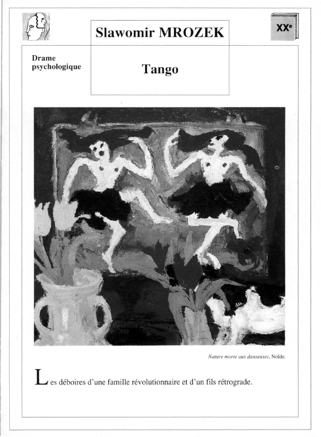 Prévisualisation du document Slawomir MROZEK : Tango