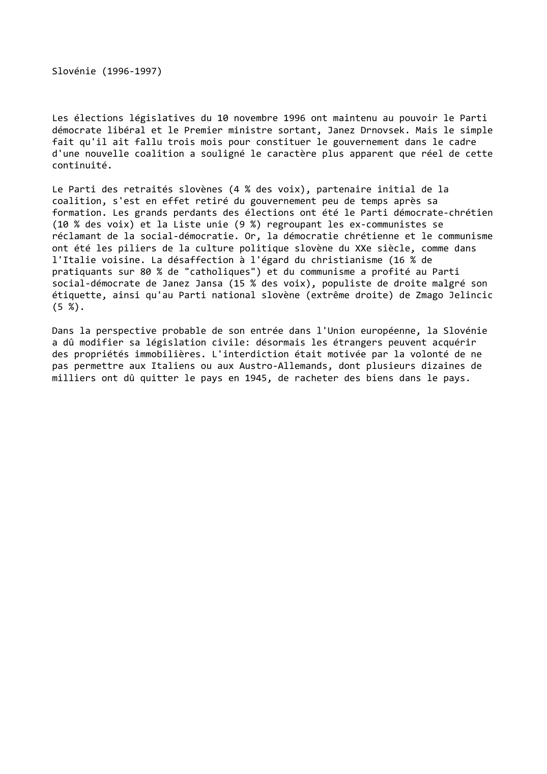 Prévisualisation du document Slovénie (1996-1997)