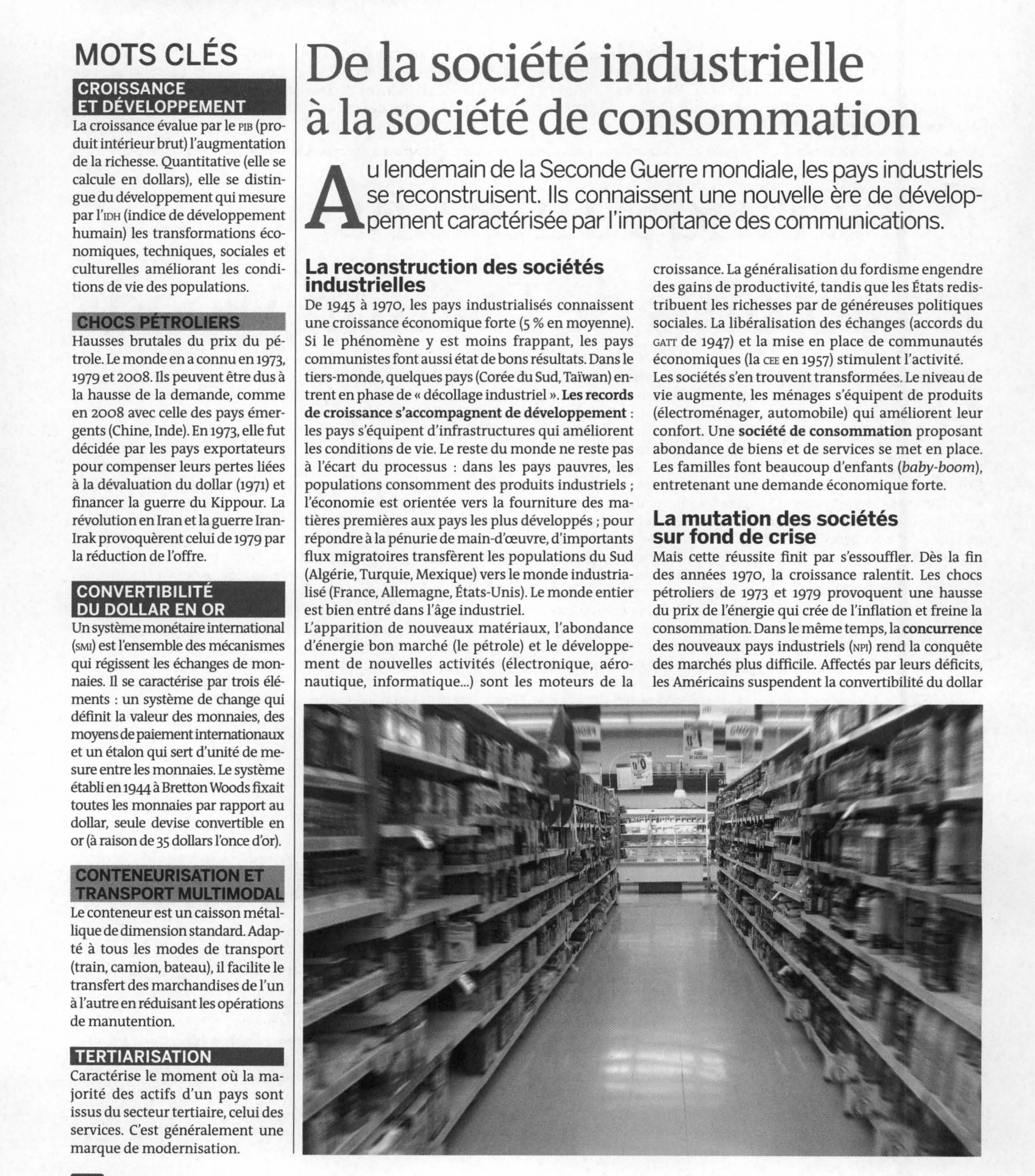 Prévisualisation du document Société et Consommation