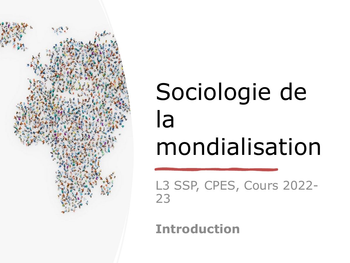 Prévisualisation du document Socio mondialisation