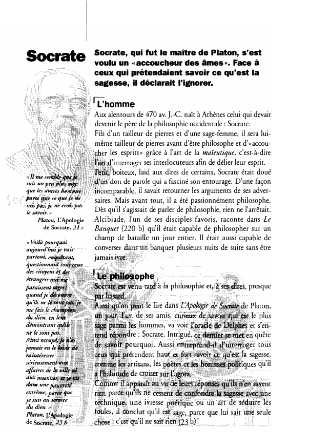 Prévisualisation du document Socrate