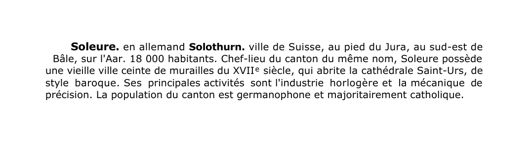 Prévisualisation du document Soleure.