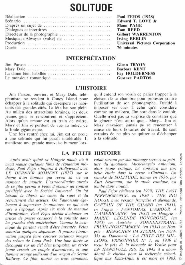 Prévisualisation du document SOLITUDE