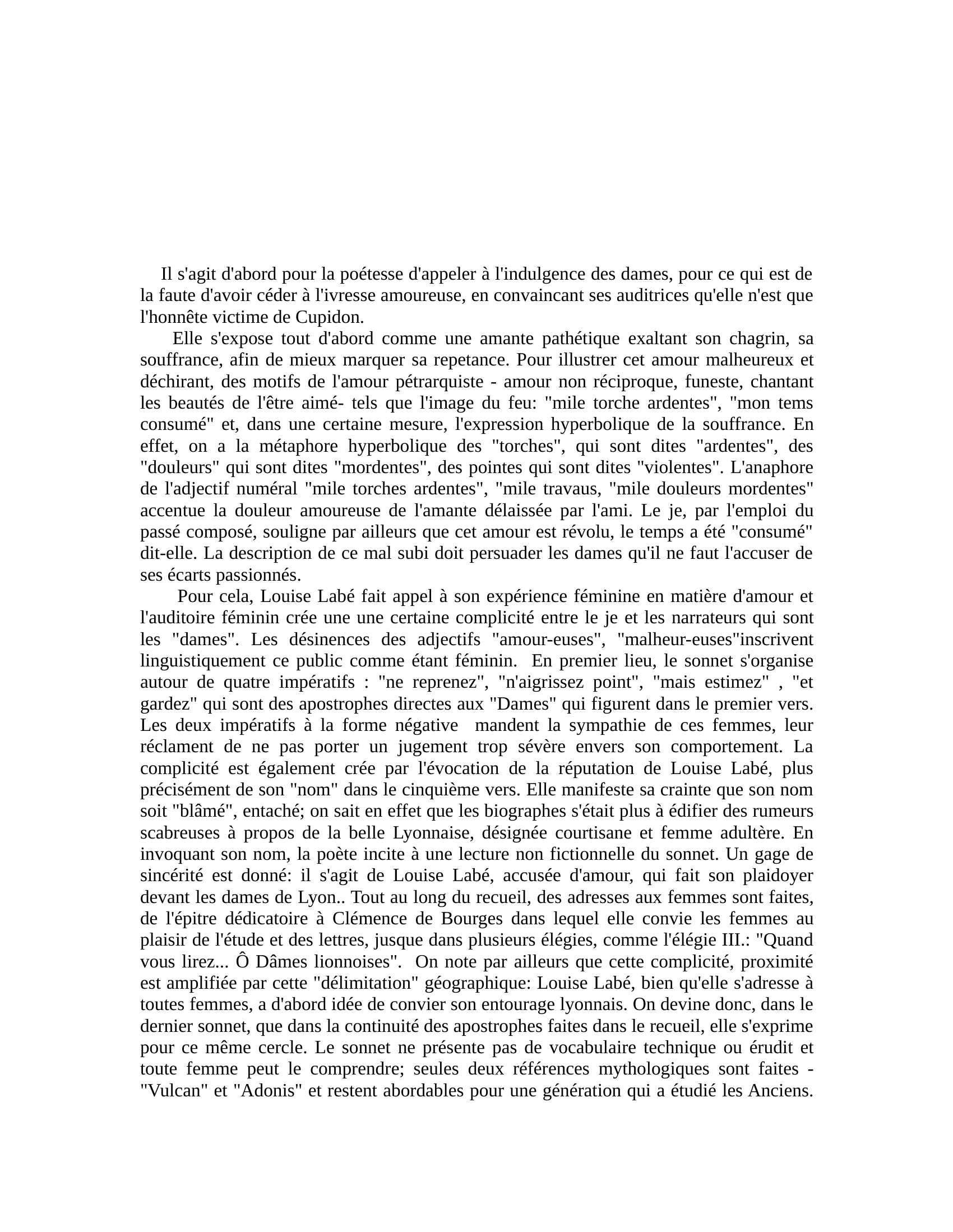 Prévisualisation du document Sonnet 24, Louise Labé.