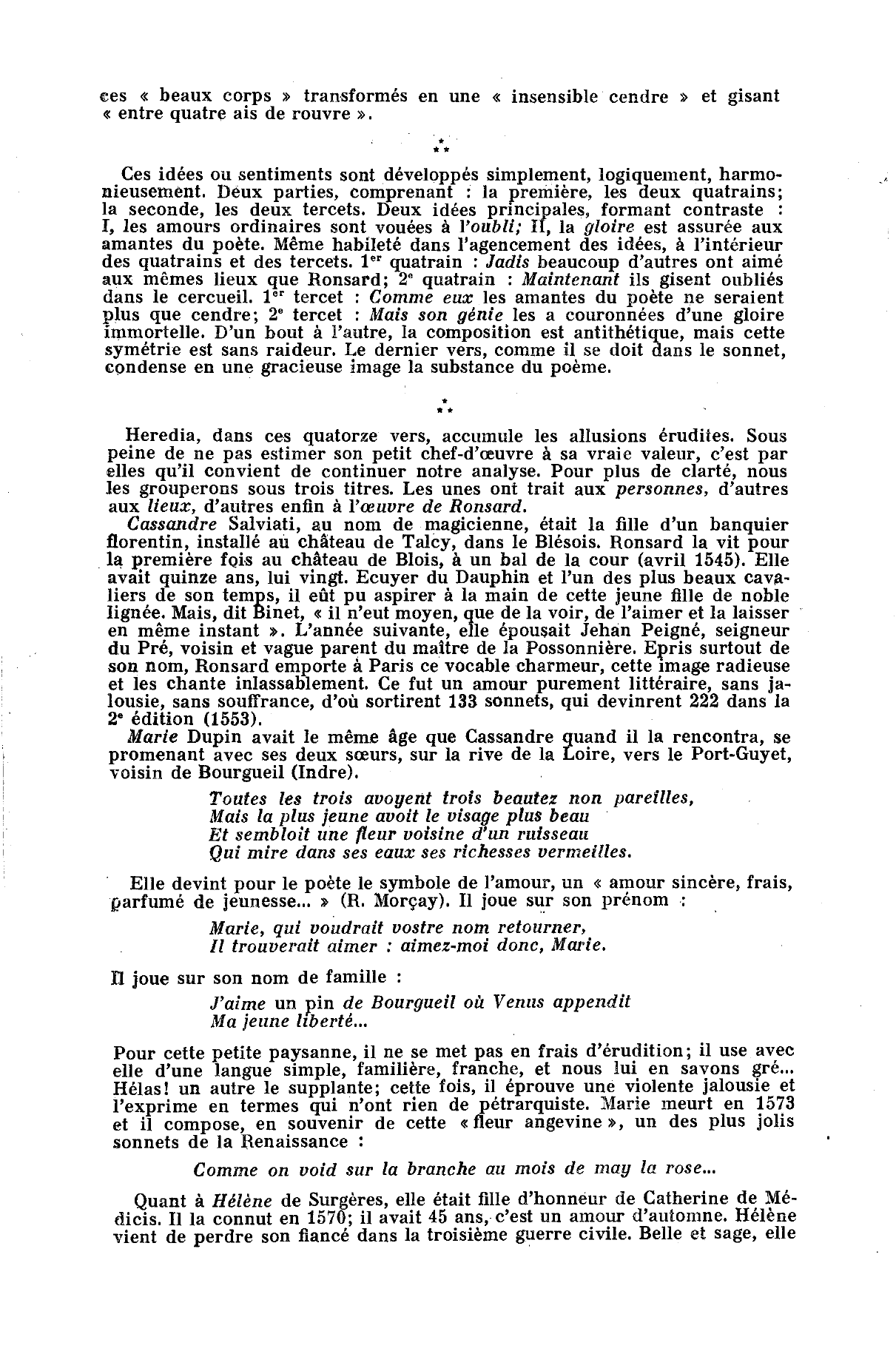 Prévisualisation du document Sonnet de Heredia sur le Livre des Amours de Ronsard