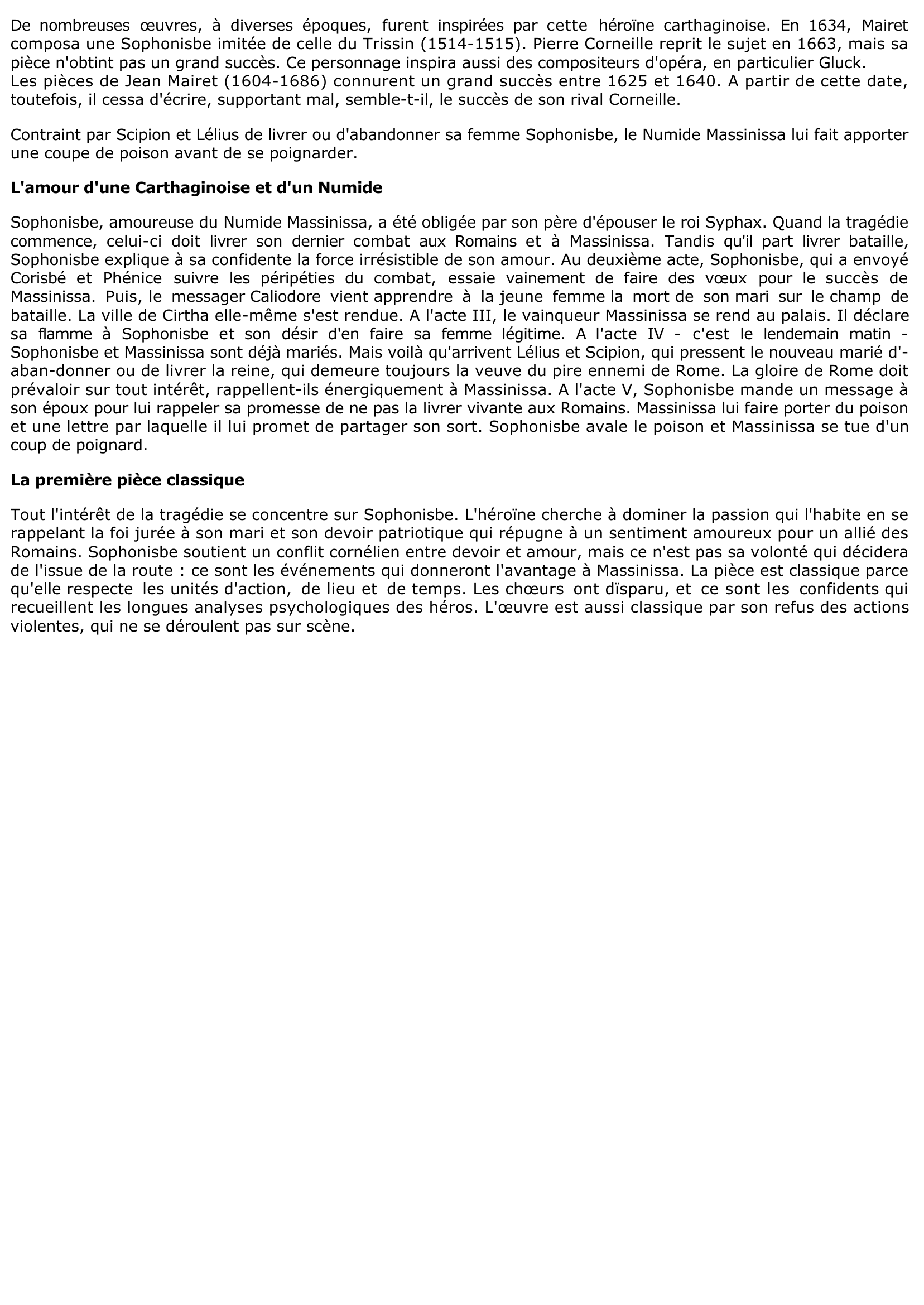 Prévisualisation du document SOPHONISBE de Jean Mairet
