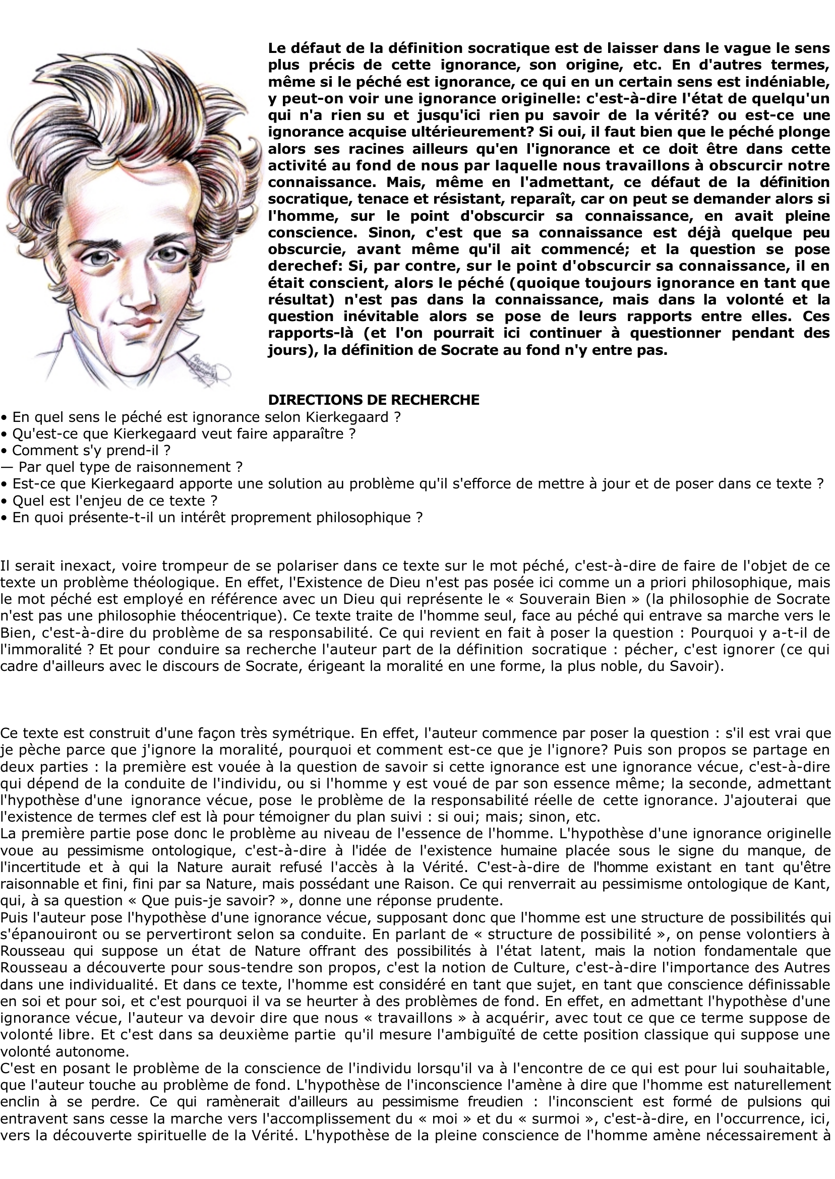 Prévisualisation du document Sören KIERKEGAARD (1813-1855)