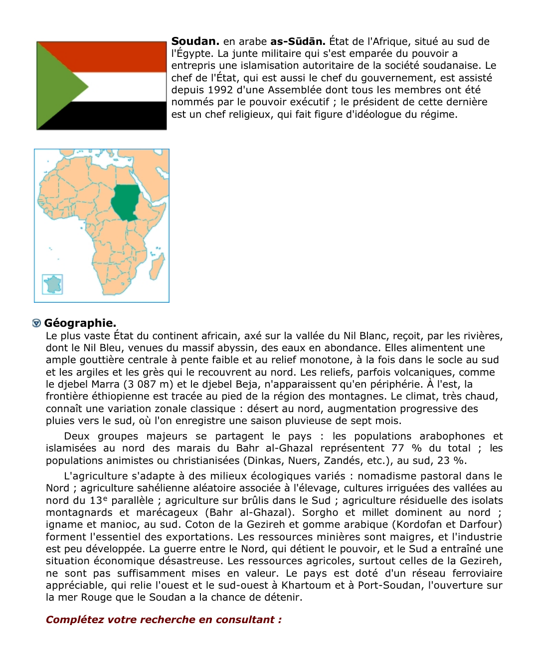 Prévisualisation du document Soudan.