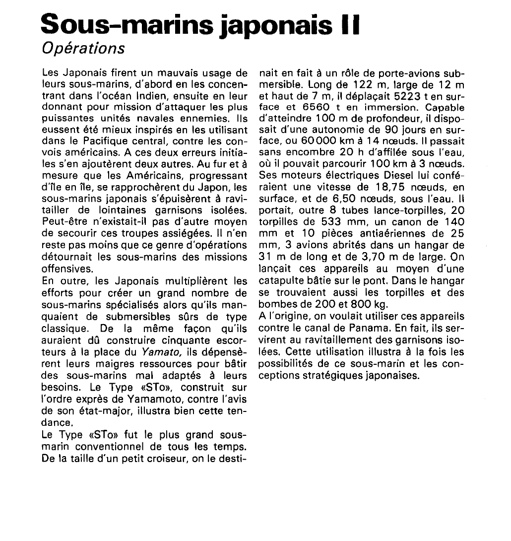 Prévisualisation du document Sous-marins japonais (seconde guerre mondiale).