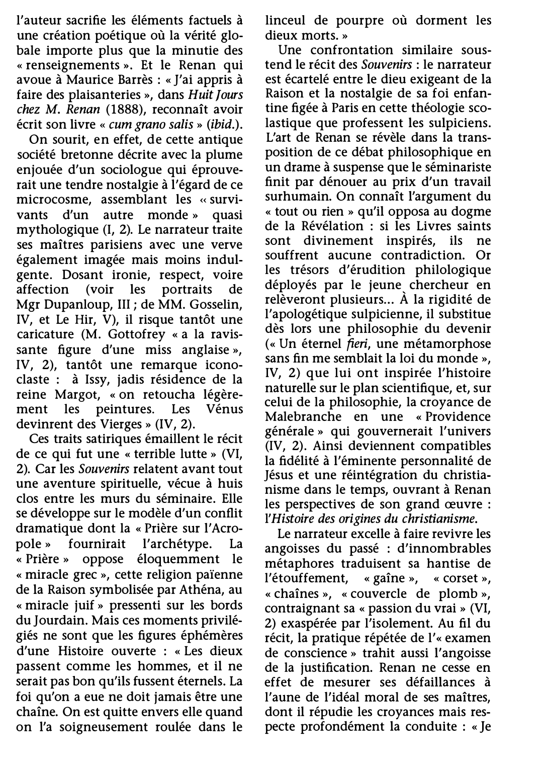 Prévisualisation du document SOUVENIRS D'ENFANCE ET DE JEUNESSE. Essai d'Ernest Renan (résumé & analyse)