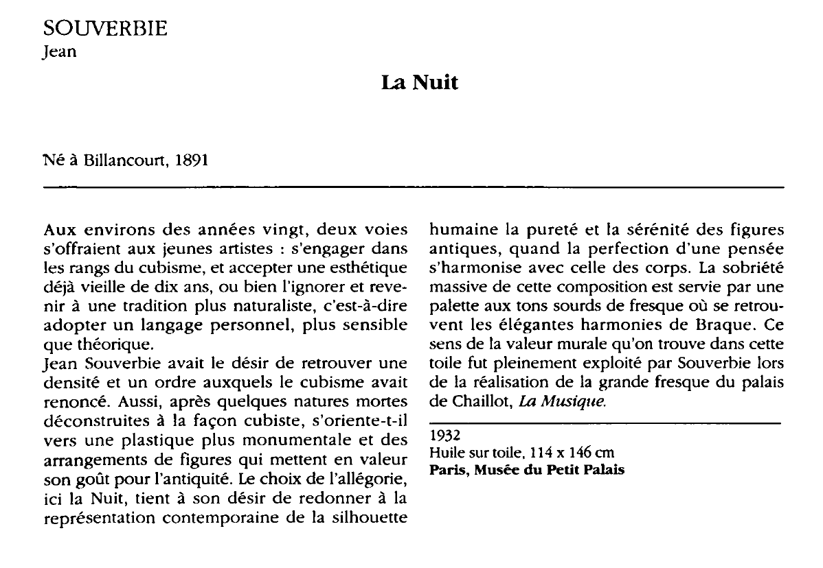 Prévisualisation du document SOUVERBIE Jean : La Nuit