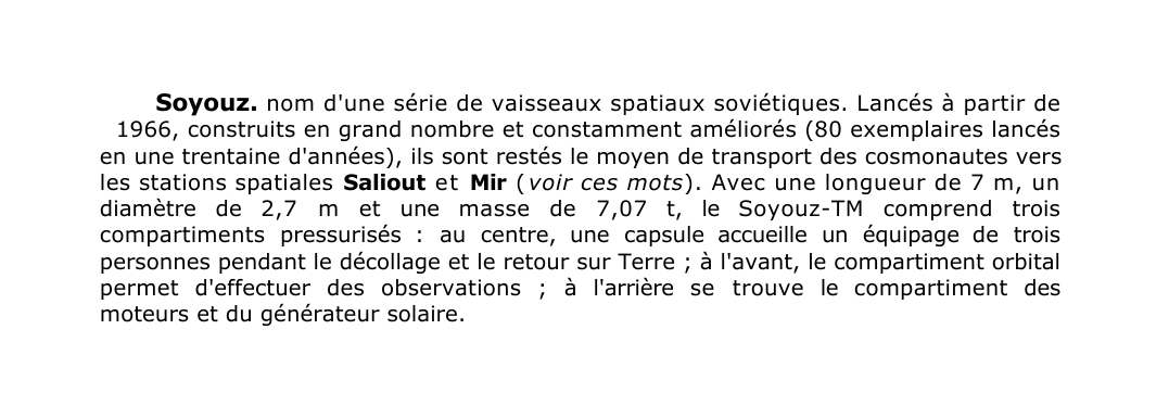 Prévisualisation du document Soyouz.