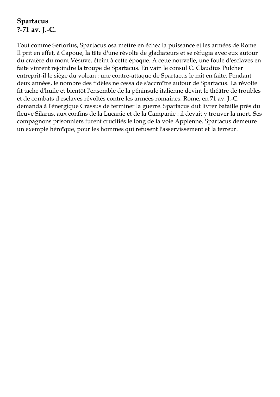 Prévisualisation du document Spartacus?