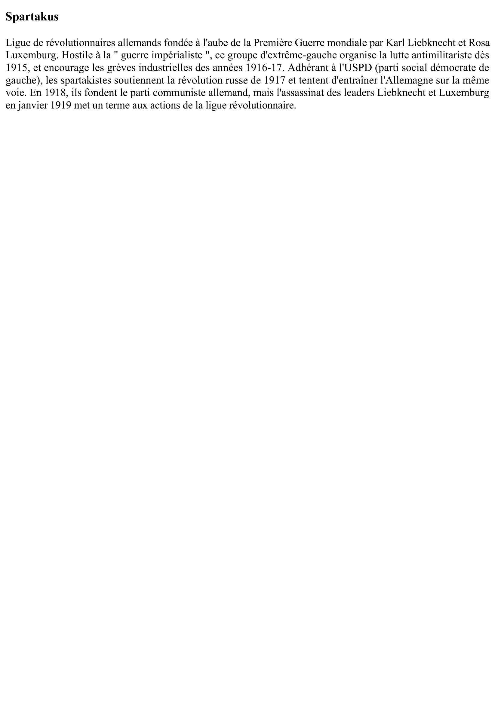 Prévisualisation du document Spartakus