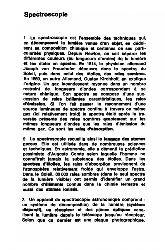 Prévisualisation du document Spectroscopie