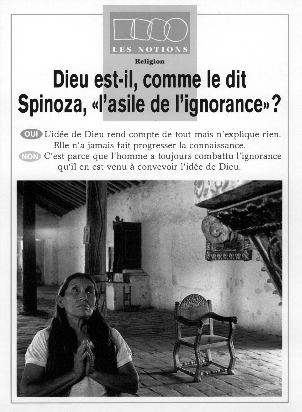 Prévisualisation du document Spinoza: Dieu est ignorance