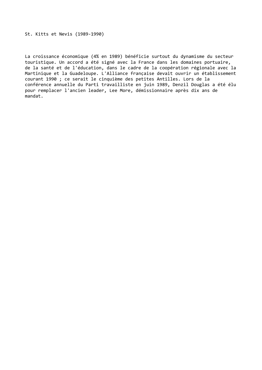 Prévisualisation du document St. Kitts et Nevis (1989-1990)