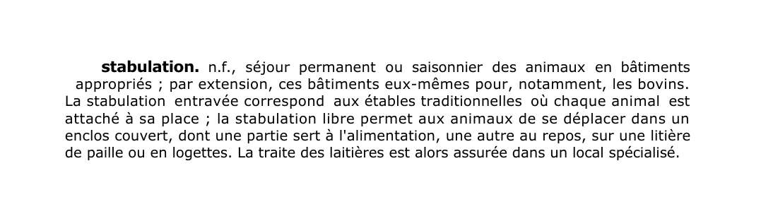 Prévisualisation du document stabulation.