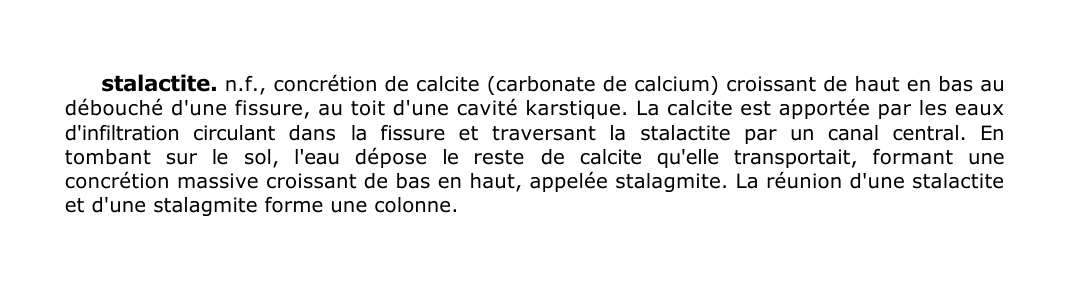 Prévisualisation du document stalactite.