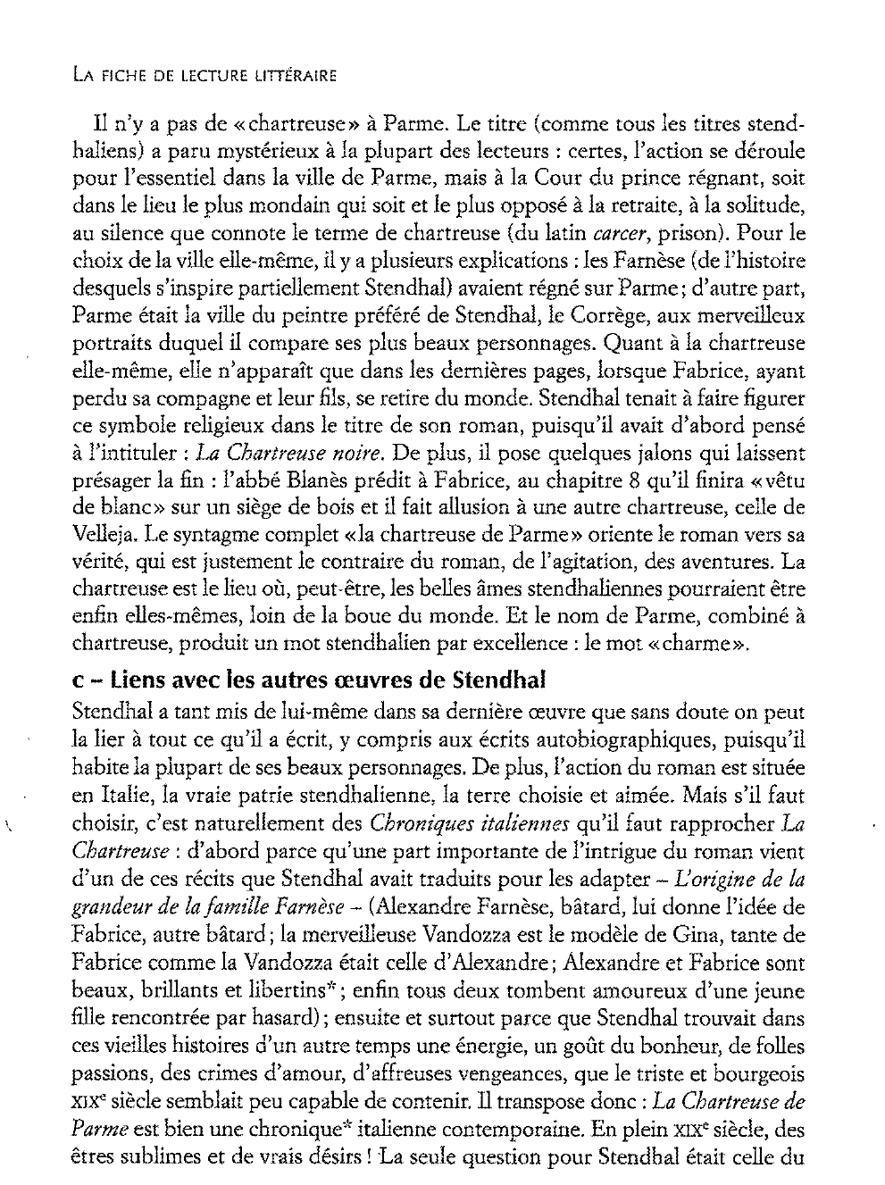 Prévisualisation du document Stendhal: La Chartreuse de Parme
