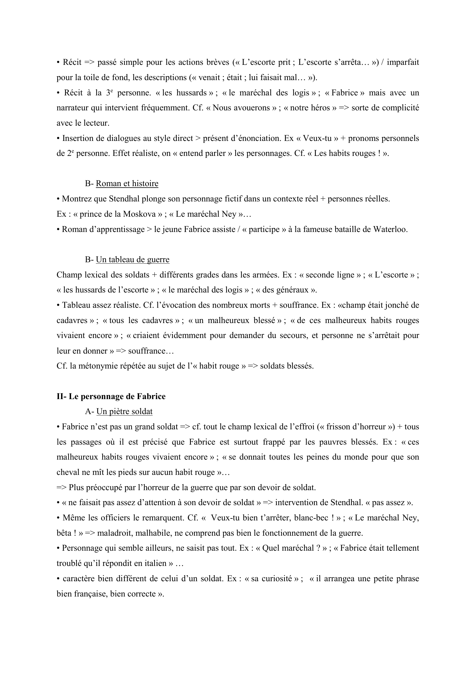 Prévisualisation du document Stendhal, La Chartreuse de Parme, chapitre 3 - Extrait commenté