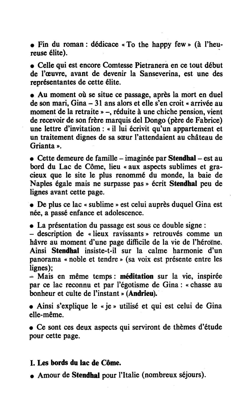 Prévisualisation du document STENDHAL, La chartreuse de Parme: Fin du roman (commentaire)
