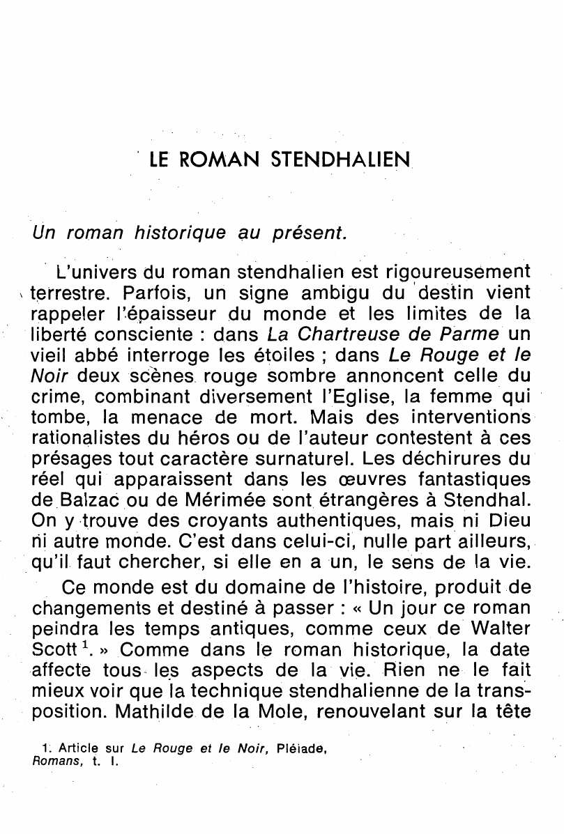 Prévisualisation du document STENDHALIEN
