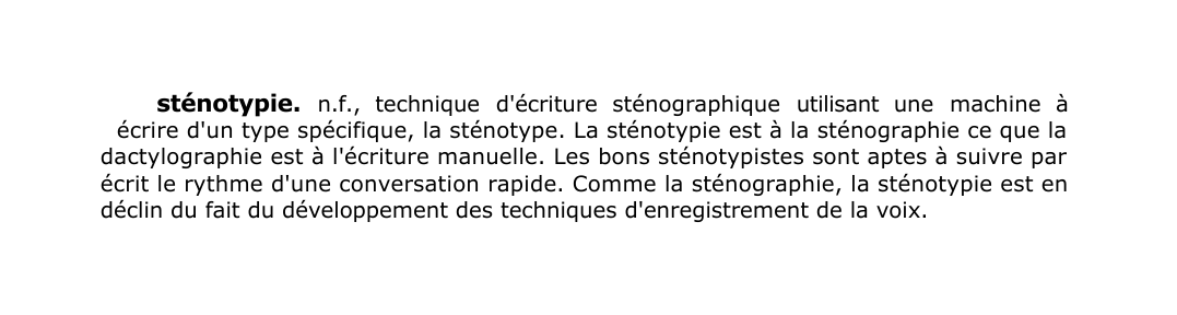 Prévisualisation du document sténotypie.