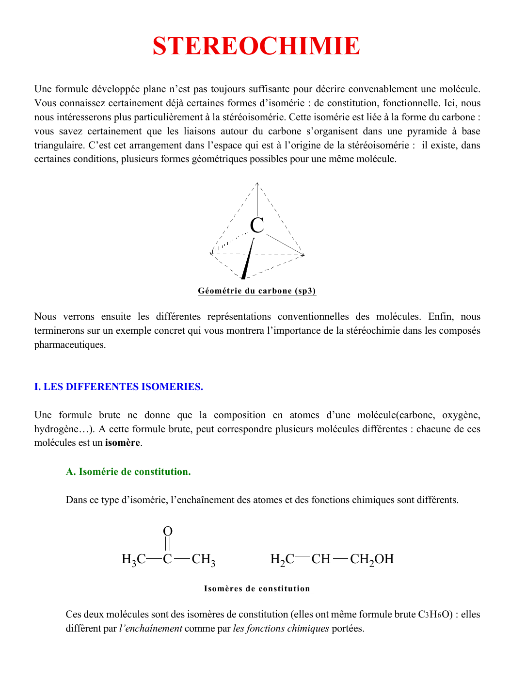 Prévisualisation du document STEREOCHIMIE