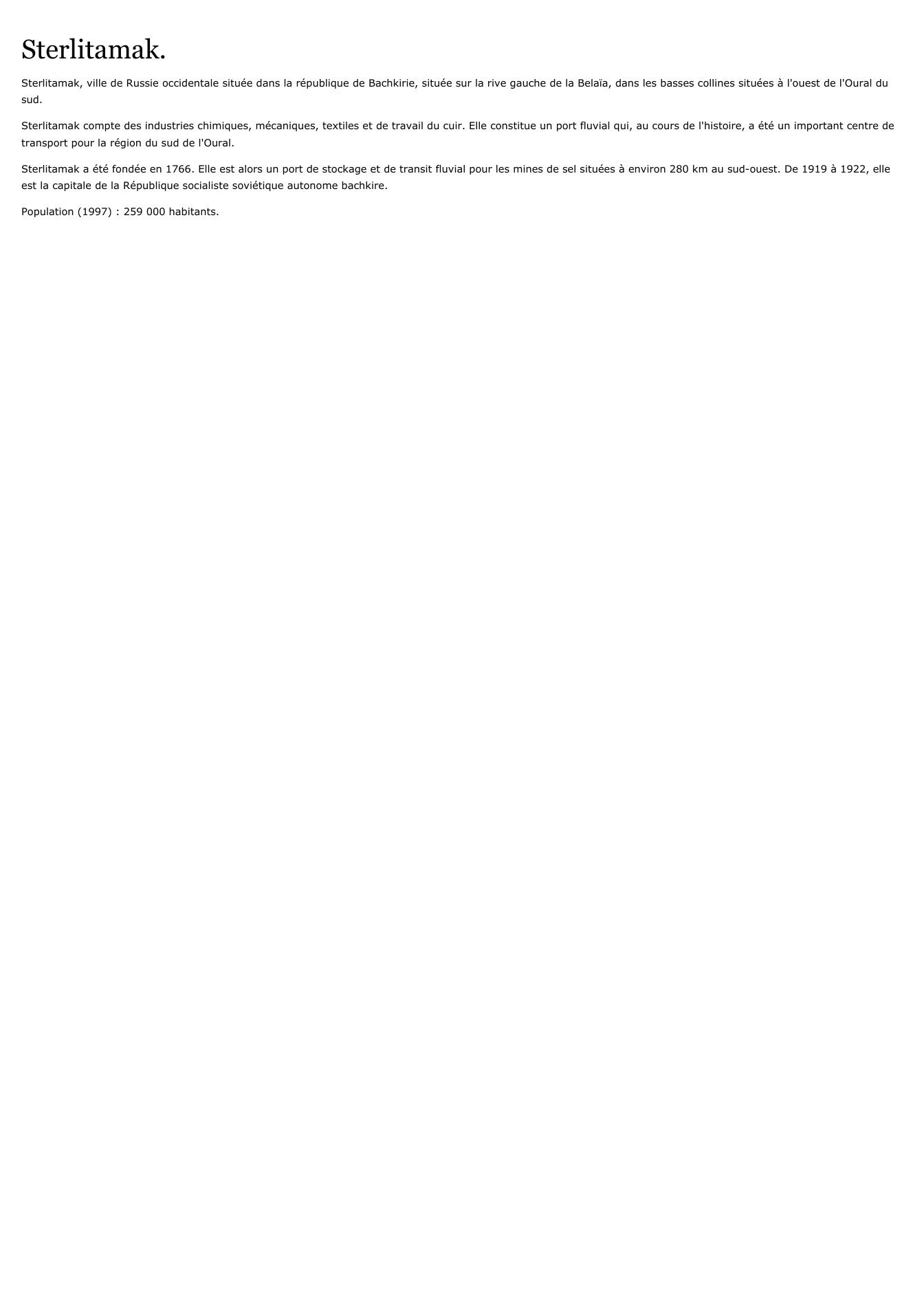 Prévisualisation du document Sterlitamak.