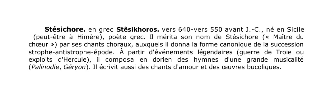 Prévisualisation du document Stésichore.