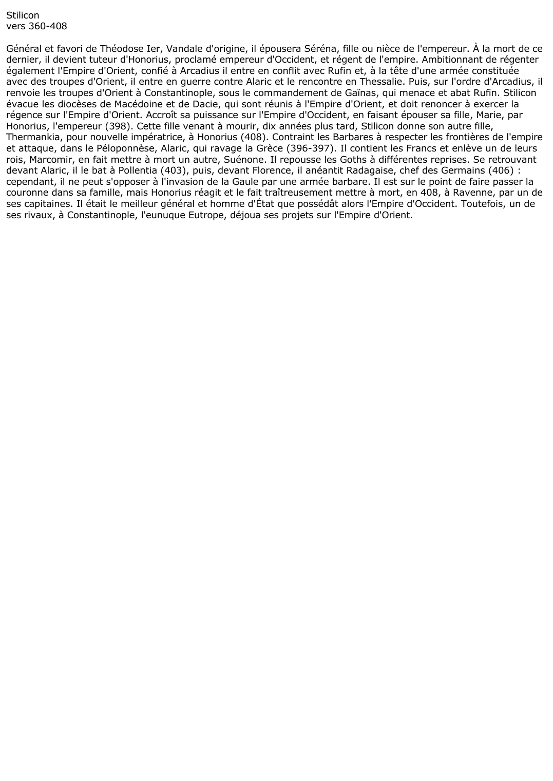 Prévisualisation du document Stilicon