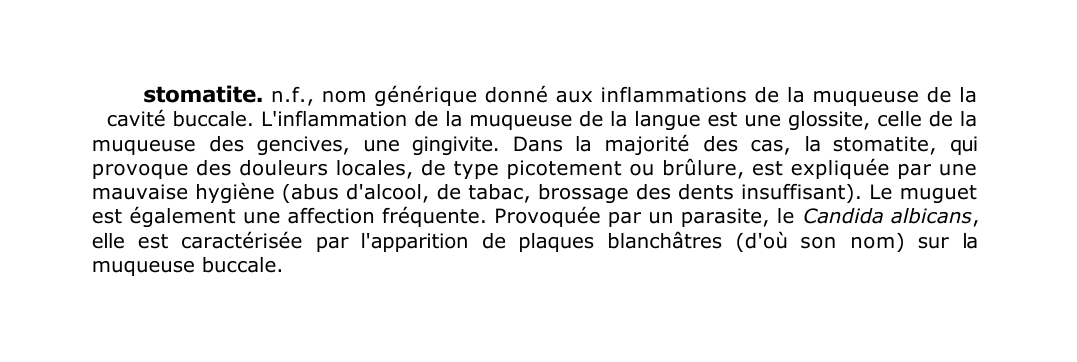 Prévisualisation du document stomatite.