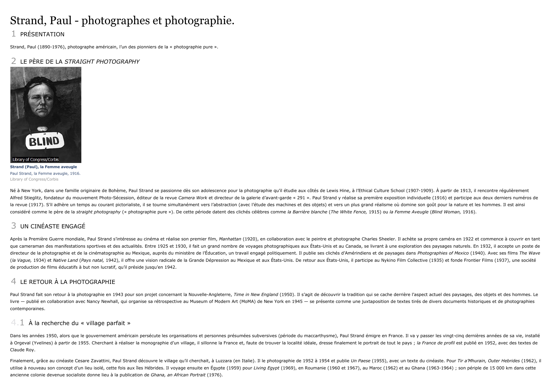 Prévisualisation du document Strand, Paul - photographes et photographie.