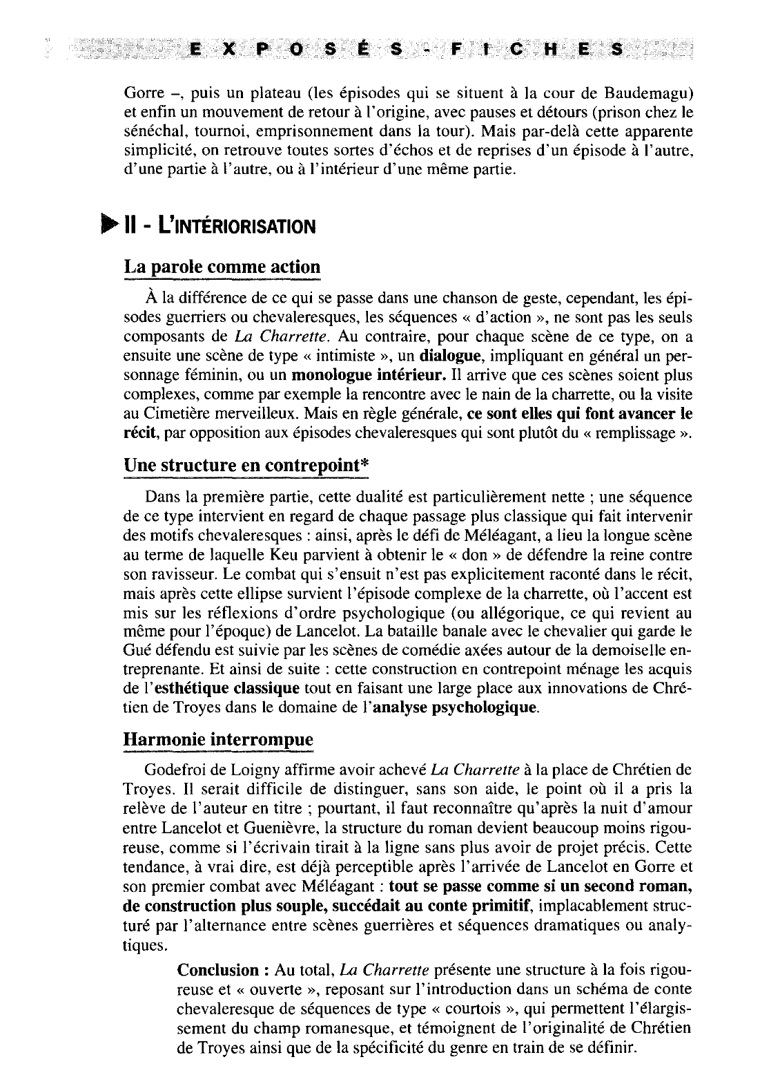 Prévisualisation du document Structure de La Charrette