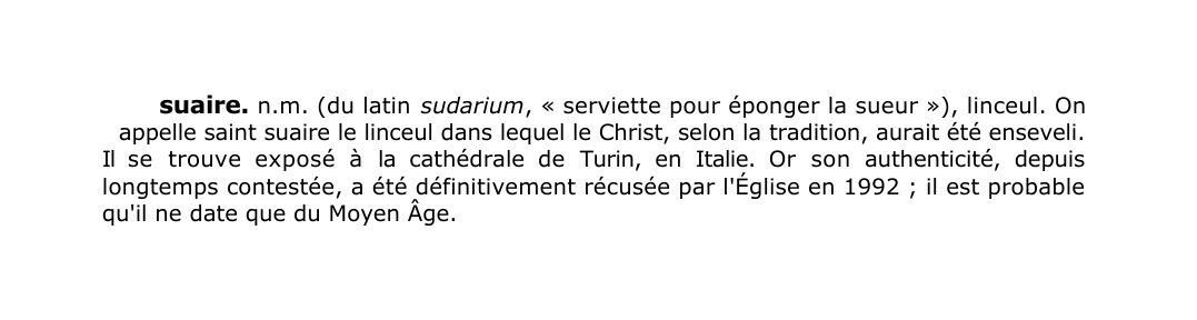 Prévisualisation du document suaire.