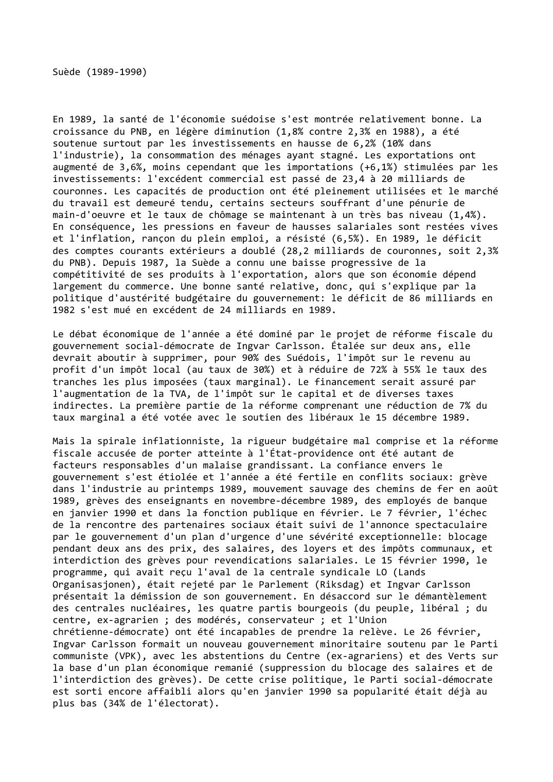Prévisualisation du document Suède (1989-1990)