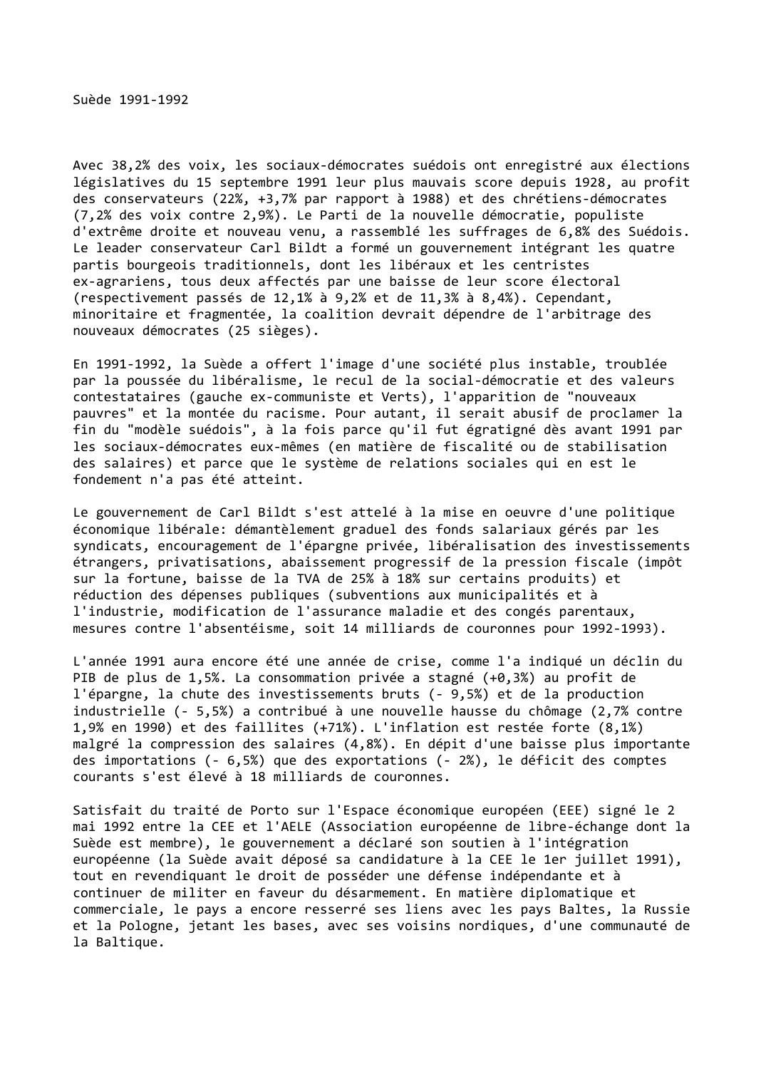 Prévisualisation du document Suède 1991-1992