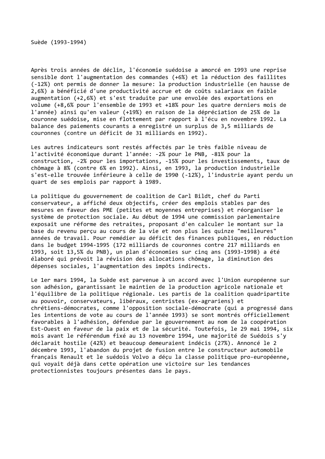 Prévisualisation du document Suède (1993-1994)