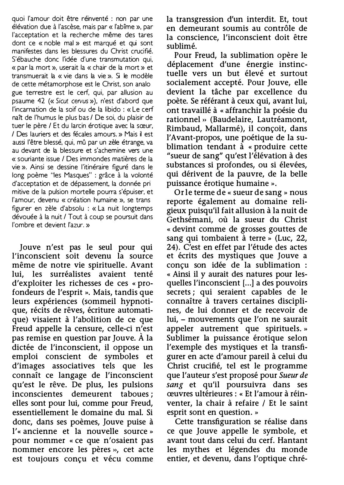 Prévisualisation du document SUEUR DE SANG. Recueil poétique de Pierre-Jean Jouve (résumé & analyse)