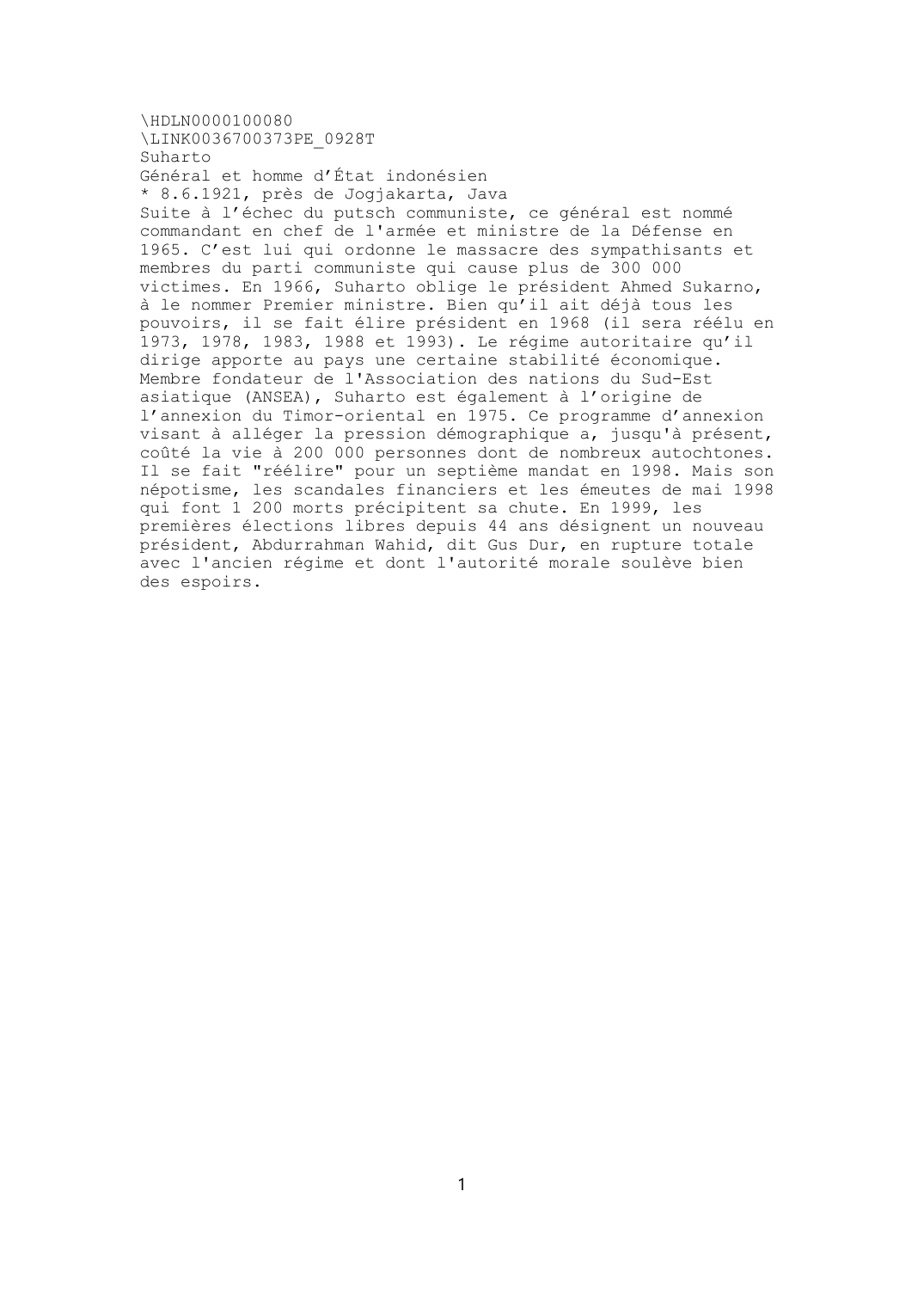 Prévisualisation du document Suharto