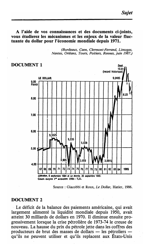 Prévisualisation du document Sujet
A l'aide de vos connaissances et des documents ci-joints,
vous étudierez les mécanismes et les enjeux de la valeur...