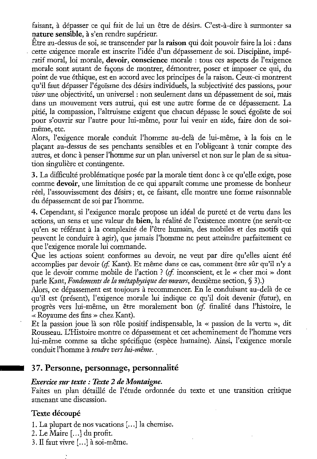 Prévisualisation du document Sujet : L’exigence morale conduit-elle l’homme à se dépasser ?